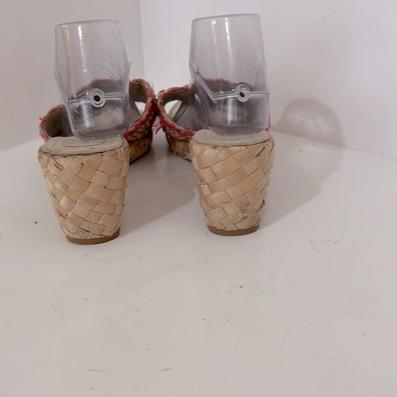 Geller II Embellished Raffia Slide Platform Sandals Size 11 - Picture 3 of 5